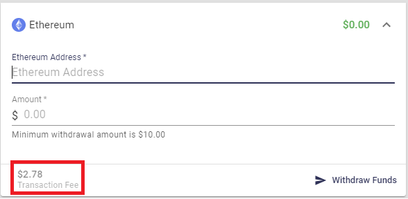 ethereum transaction fee