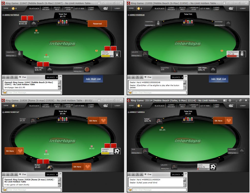 Intertops Everygame Online Poker