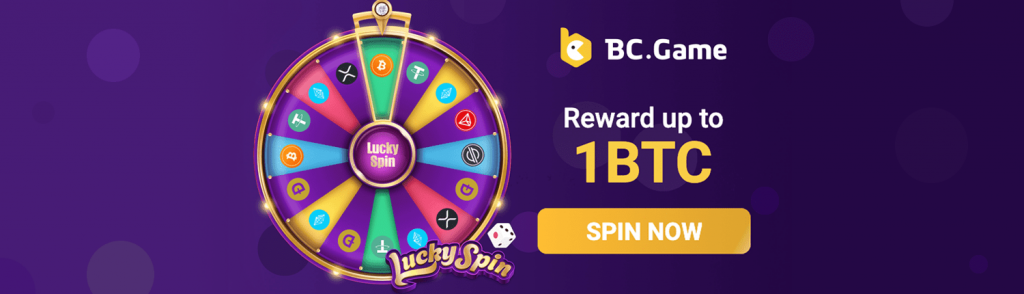 Hadiah Bcgame Luckyspins 1 Bitcoin