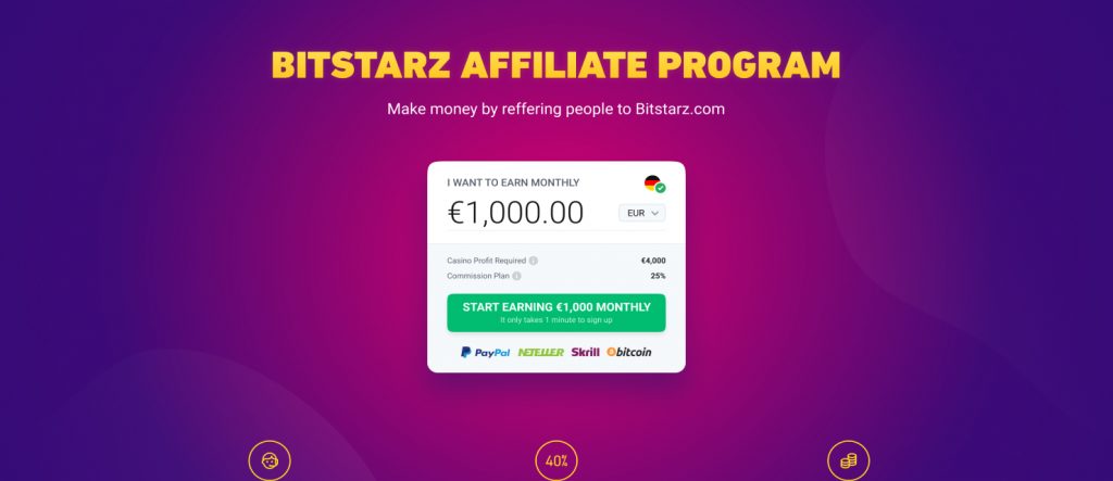 Join Bitstarz Affiliate Program